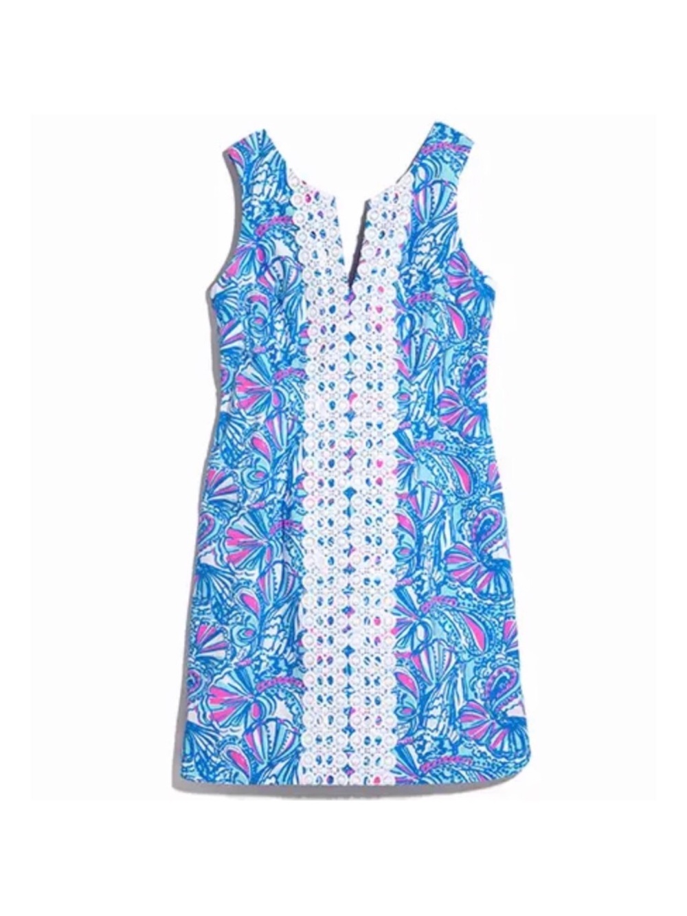 Lilly Pulitzer for Target Blue & Pink Sleeveless Floral Shift Dress